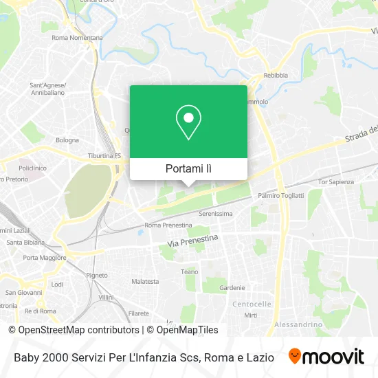 Mappa Baby 2000 Servizi Per L'Infanzia Scs