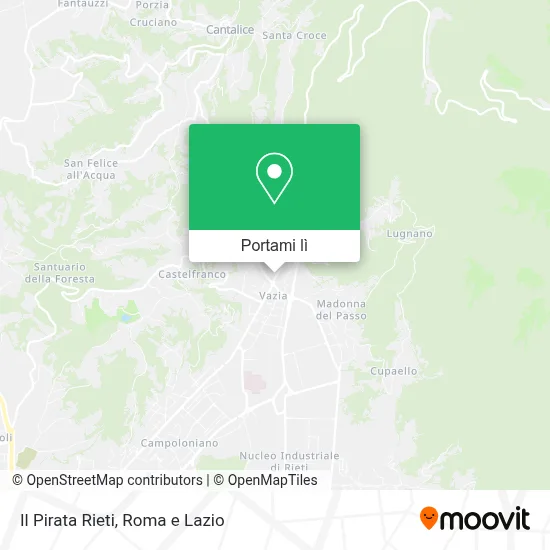 Mappa Il Pirata Rieti