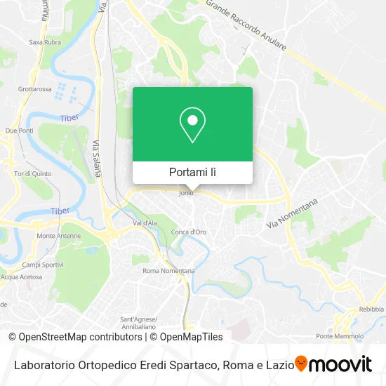 Mappa Laboratorio Ortopedico Eredi Spartaco