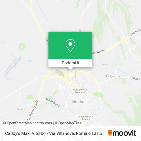 Mappa Caddy's Maxi Viterbo - Via Villanova