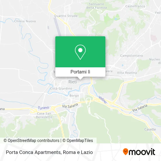 Mappa Porta Conca Apartments