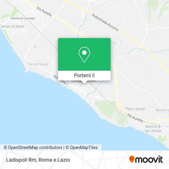 Mappa Ladispoli Rm