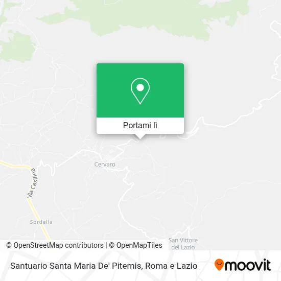 Mappa Santuario Santa Maria De' Piternis