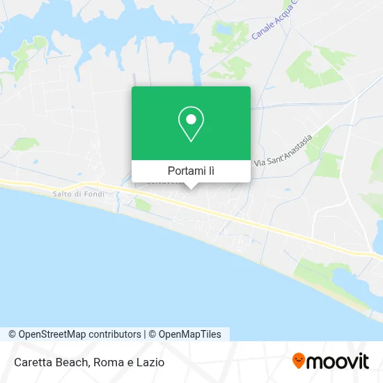 Mappa Caretta Beach