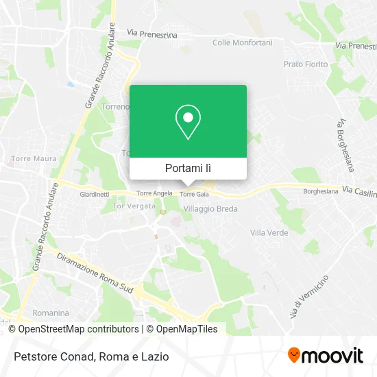 Mappa Petstore Conad