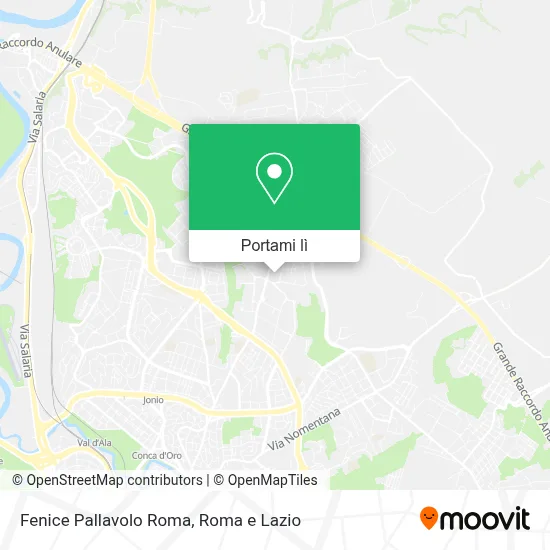Mappa Fenice Pallavolo Roma