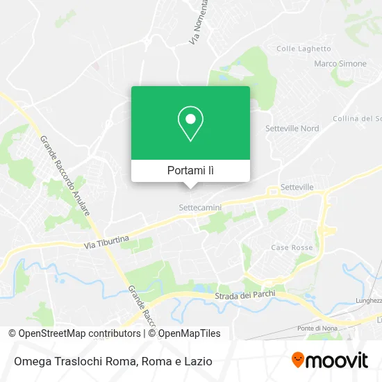 Mappa Omega Traslochi Roma