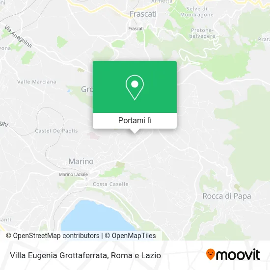 Mappa Villa Eugenia Grottaferrata