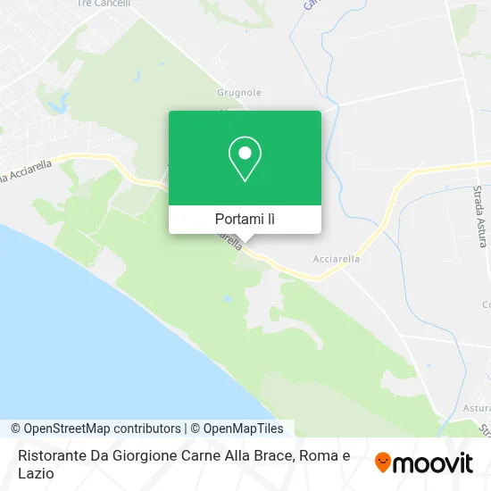 Mappa Ristorante Da Giorgione Carne Alla Brace