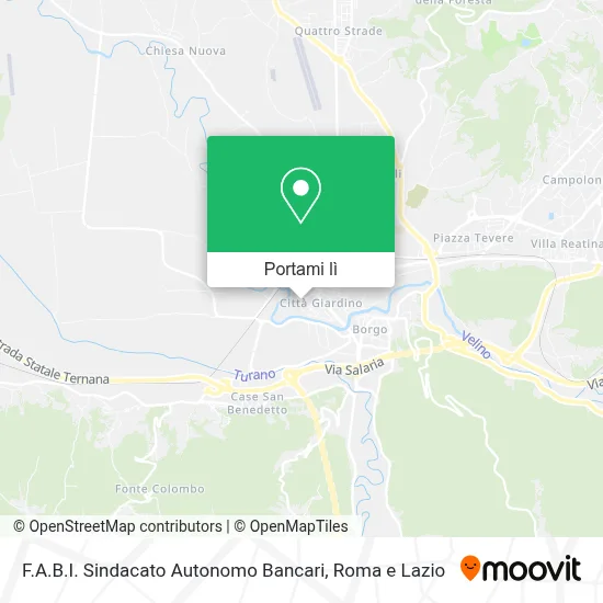 Mappa F.A.B.I. Sindacato Autonomo Bancari