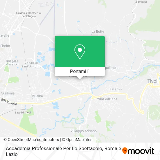 Mappa Accademia Professionale Per Lo Spettacolo