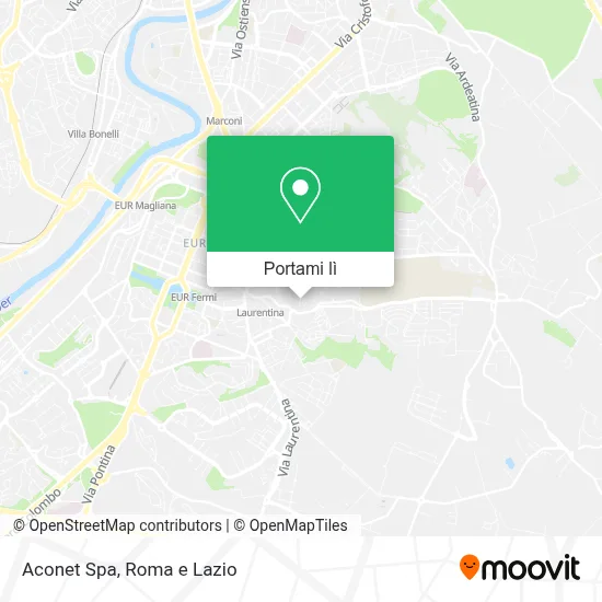Mappa Aconet Spa