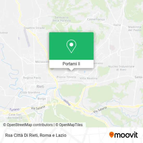 Mappa Rsa Città Di Rieti