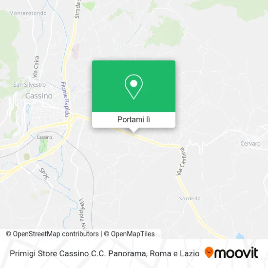 Mappa Primigi Store Cassino C.C. Panorama