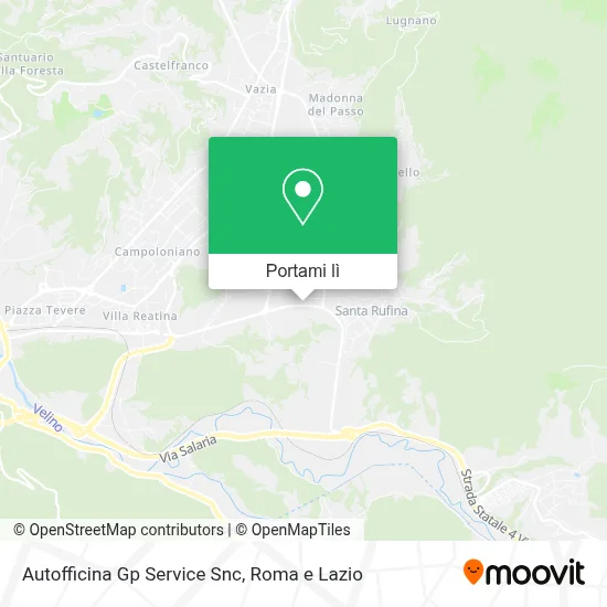 Mappa Autofficina Gp Service Snc
