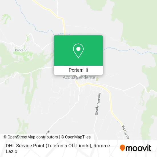 Mappa DHL Service Point (Telefonia Off Limits)