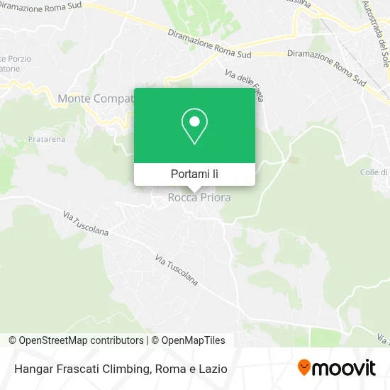 Mappa Hangar Frascati Climbing
