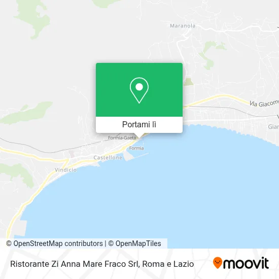 Mappa Ristorante Zi Anna Mare Fraco Srl