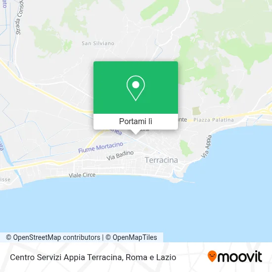Mappa Centro Servizi Appia Terracina