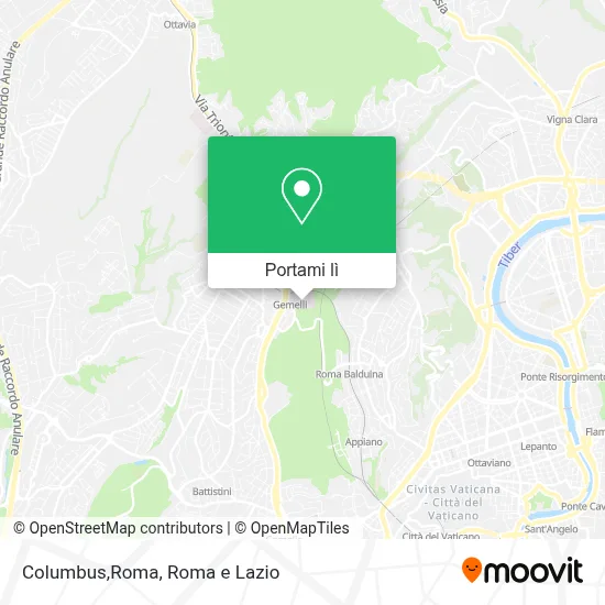 Mappa Columbus,Roma