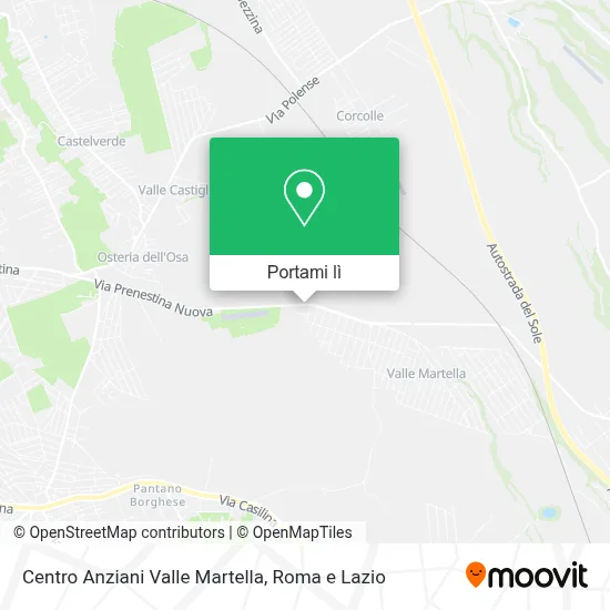 Mappa Centro Anziani Valle Martella