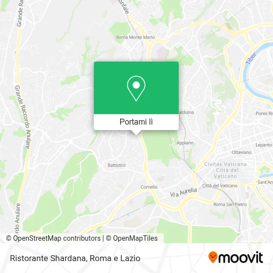 Mappa Ristorante Shardana