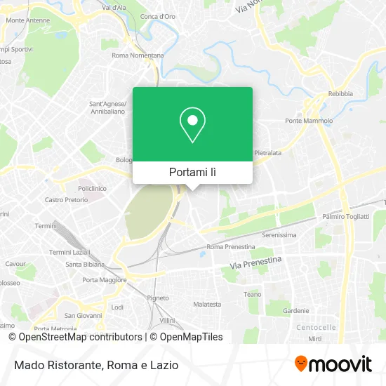 Mappa Mado Ristorante