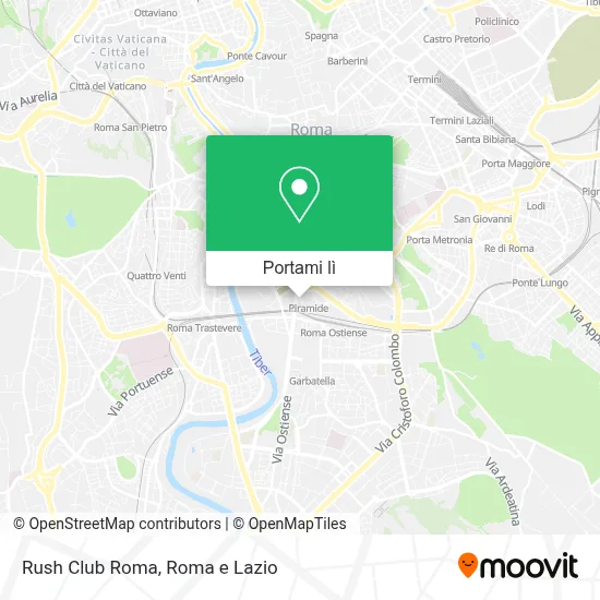 Mappa Rush Club Roma
