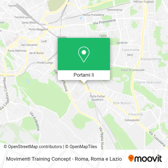 Mappa Movimenti Training Concept - Roma