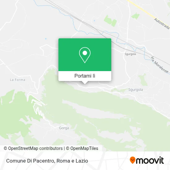 Mappa Comune Di Pacentro