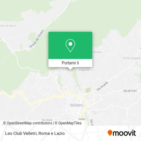 Mappa Leo Club Velletri
