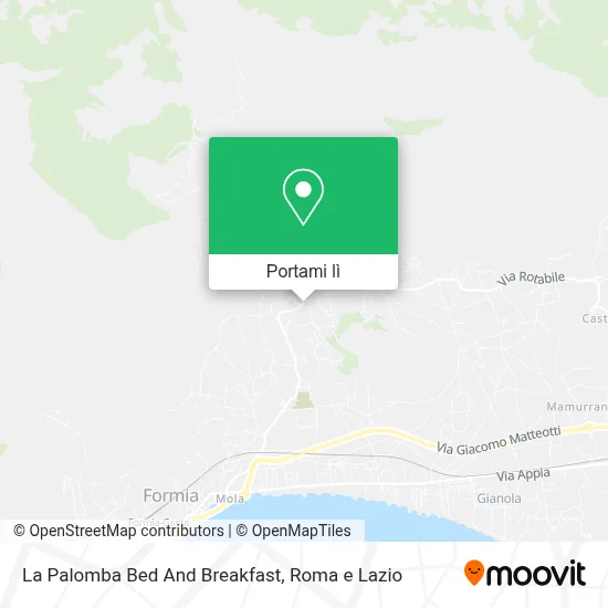 Mappa La Palomba Bed And Breakfast