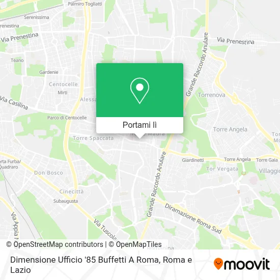 Mappa Dimensione Ufficio '85 Buffetti A Roma