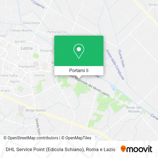 Mappa DHL Service Point (Edicola Schiano)