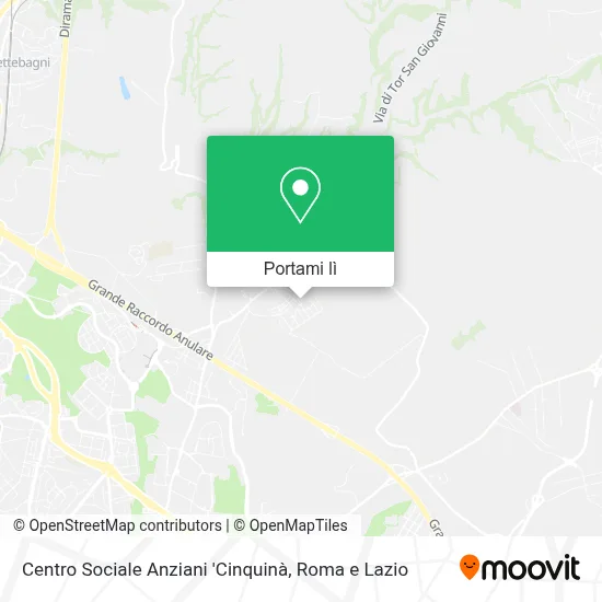 Mappa Centro Sociale Anziani 'Cinquinà