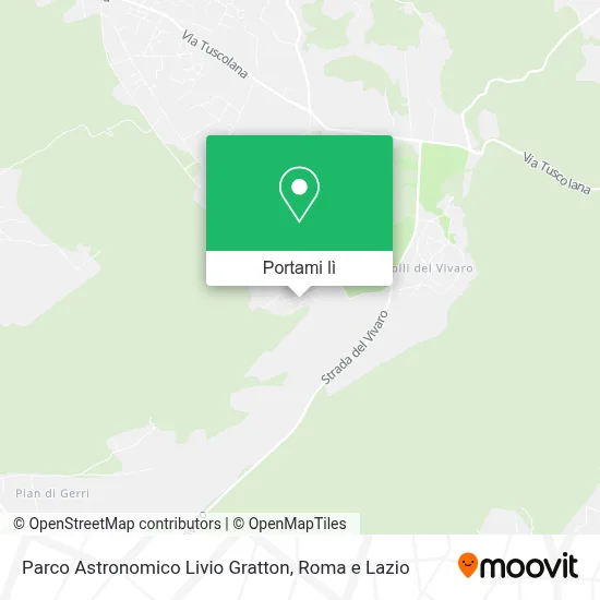 Mappa Parco Astronomico Livio Gratton