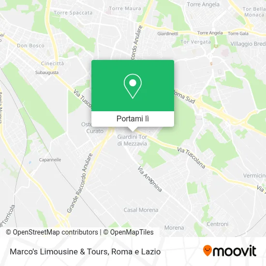 Mappa Marco's Limousine & Tours