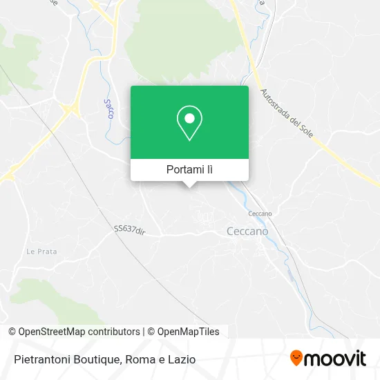 Mappa Pietrantoni Boutique