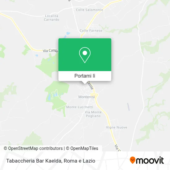 Mappa Tabaccheria Bar Kaelda