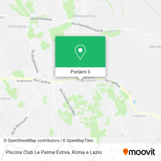 Mappa Piscina Club Le Palme Estiva