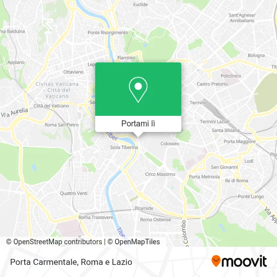 Mappa Porta Carmentale