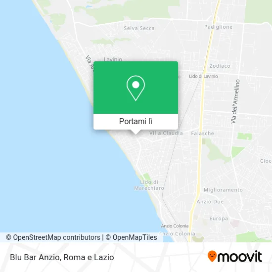 Mappa Blu Bar Anzio
