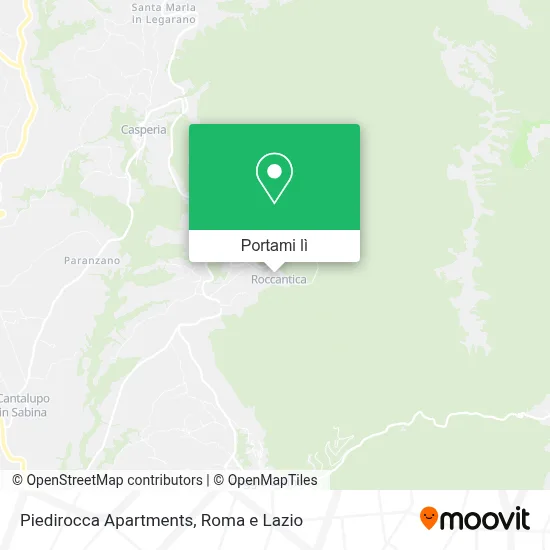 Mappa Piedirocca Apartments