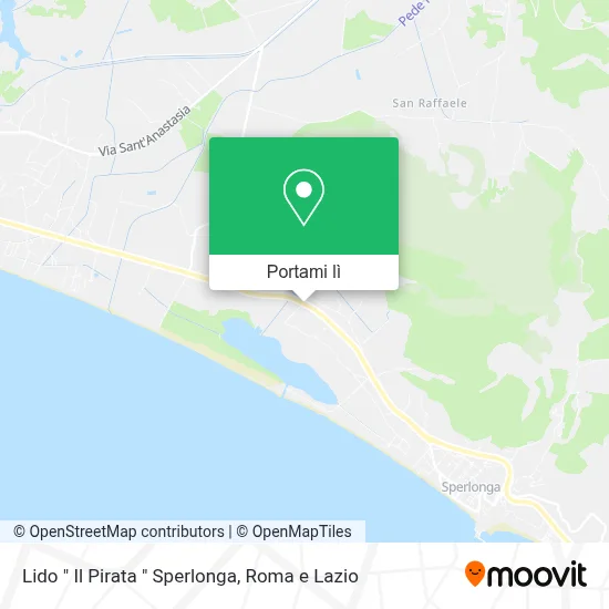 Mappa Lido " Il Pirata " Sperlonga