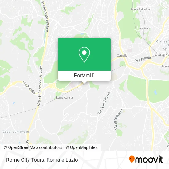 Mappa Rome City Tours