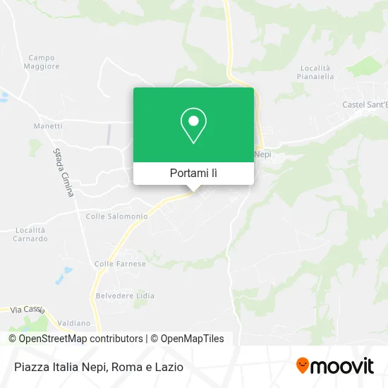 Mappa Piazza Italia Nepi