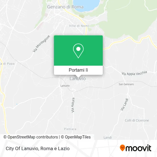 Mappa City Of Lanuvio