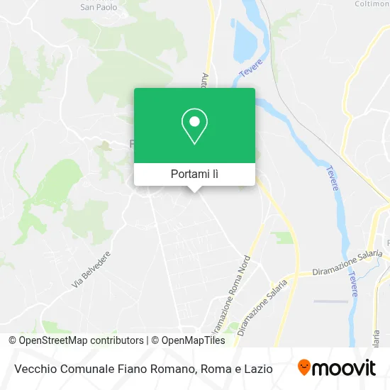 Mappa Vecchio Comunale Fiano Romano