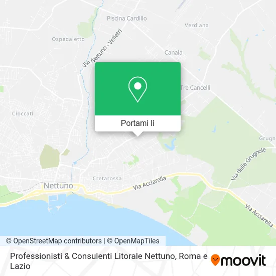 Mappa Professionisti & Consulenti Litorale Nettuno