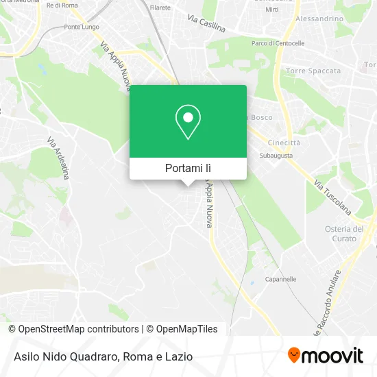 Mappa Asilo Nido Quadraro